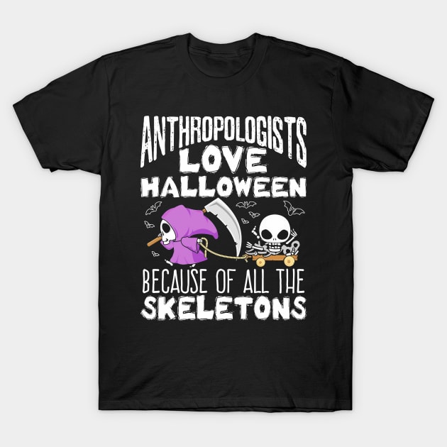 Anthropologists Love Halloween T-Shirt by Tatjana  Horvatić
